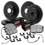 R1 Concepts 19-25 Cadillac Escalade ESV Front & Rear Slotted Black Brake Rotor Set w/Off-Road/Tow Brake Pads by R1 Concepts RNC-WCVS2-47001