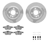 R1 Concepts 02-08 Mini Cooper Front Carbon Coated Brake Rotor Set w/Euro Ceramic Pads and Hardware by R1 Concepts RNC-WDTH1-32001