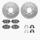 R1 Concepts 11-16 Mini Cooper Countryman Rear Carbon Coated Brake Rotor Set w/Euro Ceramic Pads and Hardware by R1 Concepts RNC-WDTH1-32011