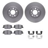 R1 Concepts 15-23 Fiat 500X Front Carbon Coated Brake Rotor Set w/Euro Ceramic Pads and Hardware by R1 Concepts RNC-WDTH1-39002