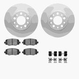 R1 Concepts 15-25 Alfa Romeo Tonale Rear Carbon Coated Brake Rotor Set w/Euro Ceramic Pads and Hardware by R1 Concepts RNC-WDTH1-42008