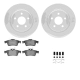 R1 Concepts 13-18 Ford C-Max Rear Carbon Coated Brake Rotor Set w/Euro Ceramic Pads and Hardware by R1 Concepts RNC-WDTH1-54022