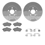 R1 Concepts 08-15 Mercedes-Benz C250 Front Carbon Coated Brake Rotor Set w/Euro Ceramic Pads and Hardware by R1 Concepts RNC-WDTH1-63051
