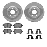R1 Concepts 08-17 Audi A4 Quattro Rear Carbon Coated Brake Rotor Set w/Euro Ceramic Pads and Hardware by R1 Concepts RNC-WDTH1-73038