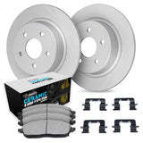 R1 Concepts 08-17 Audi A4 Quattro Rear Carbon Coated Brake Rotor Set w/Euro Ceramic Pads and Hardware by R1 Concepts RNC-WDTH1-73038