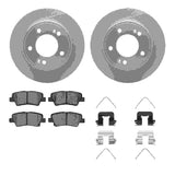 R1 Concepts 12-24 Hyundai Elantra GT Rear Carbon Coated Brake Rotor Set w/Optimum OE Pads and Hardware by R1 Concepts RNC-WDUH1-03148