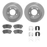 R1 Concepts 18-25 Hyundai Kona Rear Carbon Coated Brake Rotor Set w/Optimum OE Pads and Hardware by R1 Concepts RNC-WDUH1-03149