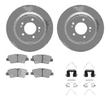 R1 Concepts 17-23 Hyundai Nexo Rear Carbon Coated Brake Rotor Set w/Optimum OE Pads and Hardware by R1 Concepts RNC-WDUH1-21084