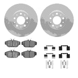 R1 Concepts 95-98 Volvo V90 Front Carbon Coated Brake Rotor Set w/Optimum OE Pads and Hardware by R1 Concepts RNC-WDUH1-27064