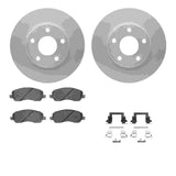 R1 Concepts 07-17 Dodge Caliber Front Carbon Coated Brake Rotor Set w/Optimum OE Pads and Hardware by R1 Concepts RNC-WDUH1-40087