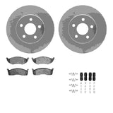 R1 Concepts 96-00 Chrysler Town & Country (Van) Front Carbon Coated Rotor Set w/Optimum Pads by R1 Concepts RNC-WDUH1-40116