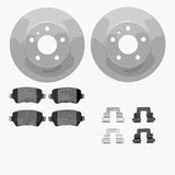 R1 Concepts 02-08 Chevrolet Meriva Rear Carbon Coated Brake Rotor Set w/Optimum OE Pads and Hardware by R1 Concepts RNC-WDUH1-53020