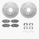 R1 Concepts 03-08 Honda Fit Front Carbon Coated Brake Rotor Set w/Optimum OE Pads and Hardware by R1 Concepts RNC-WDUH1-59106