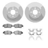 R1 Concepts 09-14 Honda Fit Front Carbon Coated Brake Rotor Set w/Optimum OE Pads and Hardware by R1 Concepts RNC-WDUH1-59107