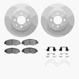 R1 Concepts 96-14 Acura EL Front Carbon Coated Brake Rotor Set w/Optimum OE Pads and Hardware by R1 Concepts RNC-WDUH1-59108