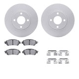 R1 Concepts 17-25 Nissan Versa Front Carbon Coated Brake Rotor Set w/Optimum OE Pads and Hardware by R1 Concepts RNC-WDUH1-67160