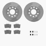 R1 Concepts 12-19 Audi A3 Rear Carbon Coated Brake Rotor Set w/Optimum OE Pads and Hardware by R1 Concepts RNC-WDUH1-74136
