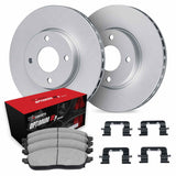 R1 Concepts 98-02 Chevrolet Prizm Front Carbon Coated Brake Rotor Set w/Optimum OE Pads and Hardware by R1 Concepts RNC-WDUH1-76114