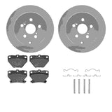 R1 Concepts 00-08 Pontiac Vibe Rear Carbon Coated Brake Rotor Set w/Optimum OE Pads and Hardware by R1 Concepts RNC-WDUH1-76118