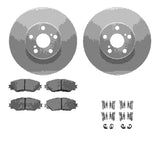 R1 Concepts 08-19 Pontiac Vibe Front Carbon Coated Brake Rotor Set w/Optimum OE Pads and Hardware by R1 Concepts RNC-WDUH1-76141
