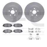 R1 Concepts 19-25 Toyota Corolla Front Carbon Coated Brake Rotor Set w/Optimum OE Pads and Hardware by R1 Concepts RNC-WDUH1-76195