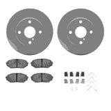 R1 Concepts 90-93 Mazda Miata Front Carbon Coated Brake Rotor Set w/Optimum OE Pads and Hardware by R1 Concepts RNC-WDUH1-80051