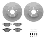 R1 Concepts 12-18 Ford Focus Front Carbon Coated Brake Rotor Set w/Optimum OE Pads and Hardware by R1 Concepts RNC-WDUH1-99061