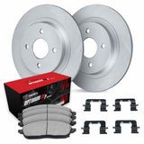 R1 Concepts 18-22 Ford EcoSport Rear Carbon Coated Brake Rotor Set w/Optimum OE Pads and Hardware by R1 Concepts RNC-WDUH1-99248