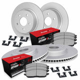 R1 Concepts 17-23 Subaru Impreza Front & Rear Carbon Coated Brake Rotor Set w/Optimum OE Pads and Hardware by R1 Concepts RNC-WDUH2-13043