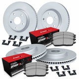 R1 Concepts 16-23 Mercedes-Benz GLC300 Front & Rear Carbon Coated Rotor Set w/Optimum Pads by R1 Concepts RNC-WDUH2-63059