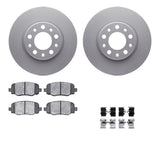 R1 Concepts 14-22 Chrysler 200 Rear Carbon Coated Brake Rotor Set w/Off-Road/Tow Brake Pads and Hardware by R1 Concepts RNC-WDVH1-42014