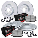R1 Concepts 06-24 Chrysler Aspen Front & Rear Carbon Coated Rotor Set w/Off-Road/Tow Pads by R1 Concepts RNC-WDVH2-40002