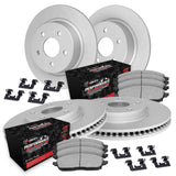 R1 Concepts 93-98 Jeep Grand Cherokee Front & Rear Carbon Coated Rotor Set w/Off-Road/Tow Pads by R1 Concepts RNC-WDVH2-42012