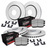R1 Concepts 10-24 Lexus GX460 Front & Rear Carbon Coated Rotor Set w/Off-Road/Tow Pads by R1 Concepts RNC-WDVH2-76008