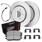 R1 Concepts 19-25 Cadillac Escalade ESV Front Carbon Coated Brake Rotor Set w/Off-Road/Tow Brake Pads by R1 Concepts RNC-WDVS1-47001