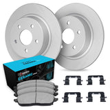 R1 Concepts 13-16 Dodge Dart Rear Carbon Coated Brake Rotor Set w/Ceramic Pads and Hardware by R1 Concepts RNC-WDWH1-40040