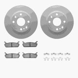 R1 Concepts 90-93 Mazda Miata Rear Carbon Coated Brake Rotor Set w/Ceramic Pads and Hardware by R1 Concepts RNC-WDWH1-80002