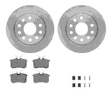 R1 Concepts 10-19 Audi A3 Rear Brake Rotor Set w/Euro Ceramic Pads and Hardware by R1 Concepts RNC-WFTH1-13443