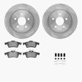 R1 Concepts 04-13 Volvo C70 Rear Brake Rotor Set w/Euro Ceramic Pads and Hardware by R1 Concepts RNC-WFTH1-27147