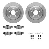R1 Concepts 03-06 Mercedes-Benz CL500 Rear Brake Rotor Set w/Euro Ceramic Pads and Hardware by R1 Concepts RNC-WFTH1-63304