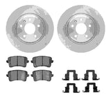 R1 Concepts 08-17 Audi A5 Rear Brake Rotor Set w/Euro Ceramic Pads and Hardware by R1 Concepts RNC-WFTH1-73223
