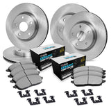 R1 Concepts 06-11 Mercedes-Benz SLK300 Front & Rear Brake Rotor Set w/Euro Ceramic Pads and Hardware by R1 Concepts RNC-WFTH2-63031