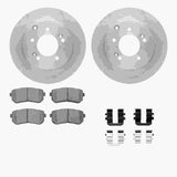 R1 Concepts 14-19 Hyundai Sonata Rear Brake Rotor Set w/Optimum OE Pads and Hardware by R1 Concepts RNC-WFUH1-03258