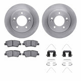 R1 Concepts 11-25 Hyundai Venue Rear Brake Rotor Set w/Optimum OE Pads and Hardware by R1 Concepts RNC-WFUH1-03322