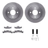 R1 Concepts 83-90 Dodge Rampage Front Brake Rotor Set w/Optimum OE Pads and Hardware by R1 Concepts RNC-WFUH1-40167