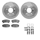 R1 Concepts 86-92 Buick Reatta Rear Brake Rotor Set w/Optimum OE Pads and Hardware by R1 Concepts RNC-WFUH1-46070