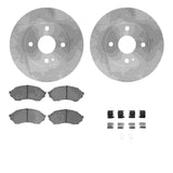 R1 Concepts 99-01 Mazda Protege Front Brake Rotor Set w/Optimum OE Pads and Hardware by R1 Concepts RNC-WFUH1-54226