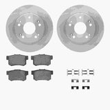 R1 Concepts 03-08 Acura TSX Rear Brake Rotor Set w/Optimum OE Pads and Hardware by R1 Concepts RNC-WFUH1-59273