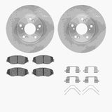 R1 Concepts 02-15 Acura ILX Front Brake Rotor Set w/Optimum OE Pads and Hardware by R1 Concepts RNC-WFUH1-59345