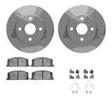 R1 Concepts 91-94 Toyota Tercel Front Brake Rotor Set w/Optimum OE Pads and Hardware by R1 Concepts RNC-WFUH1-76163